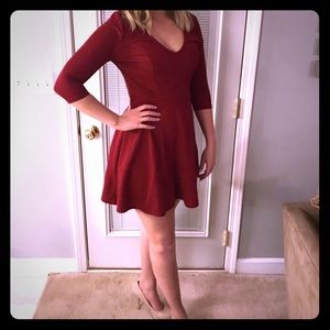 Red dress by South African designer